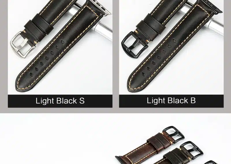 MAIKES Oil Wax Leather Bracelet For Apple Watch Band 42mm 38mm / 44mm 40mm Series 4 3 2 For Apple Watch Strap iWatch Watchband 15