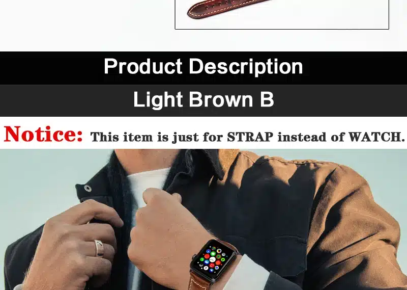 MAIKES Oil Wax Leather Bracelet For Apple Watch Band 42mm 38mm / 44mm 40mm Series 4 3 2 For Apple Watch Strap iWatch Watchband 17