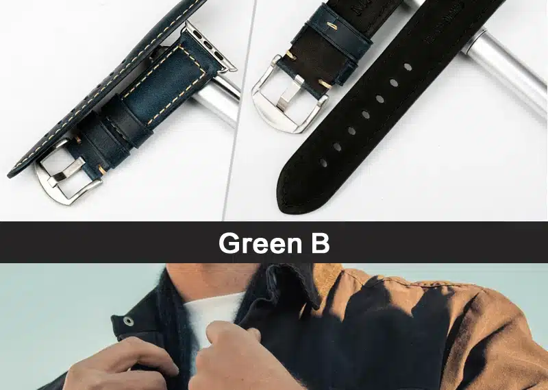 MAIKES Oil Wax Leather Bracelet For Apple Watch Band 42mm 38mm / 44mm 40mm Series 4 3 2 For Apple Watch Strap iWatch Watchband 46