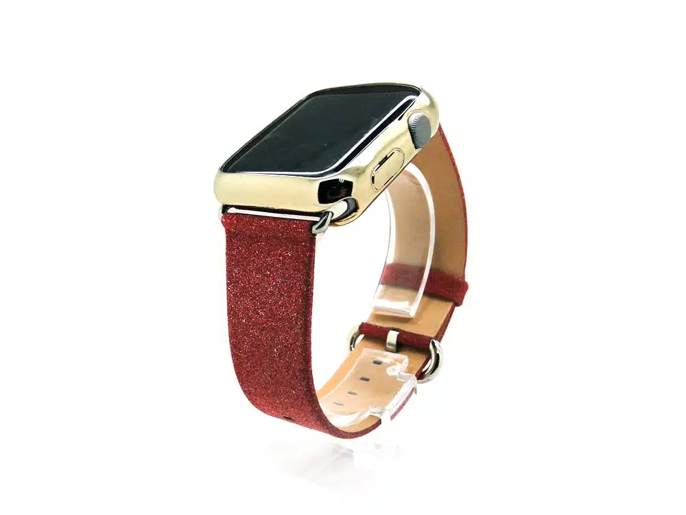 Leopard Rainbow Bling Glitter Leather Band for Apple Watch Series 1 2 3 Strap 42mm 38mm Bracelet for iWatch Wristband 22