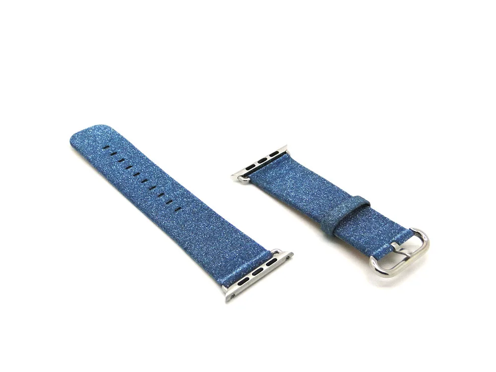Leopard Rainbow Bling Glitter Leather Band for Apple Watch Series 1 2 3 Strap 42mm 38mm Bracelet for iWatch Wristband 24