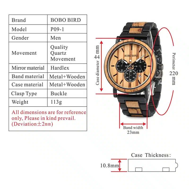 reloj hombre BOBO BIRD Men Watch Wood Watches Women Timepieces Chronograph Military Quartz Wristwatches relogio masculino 7
