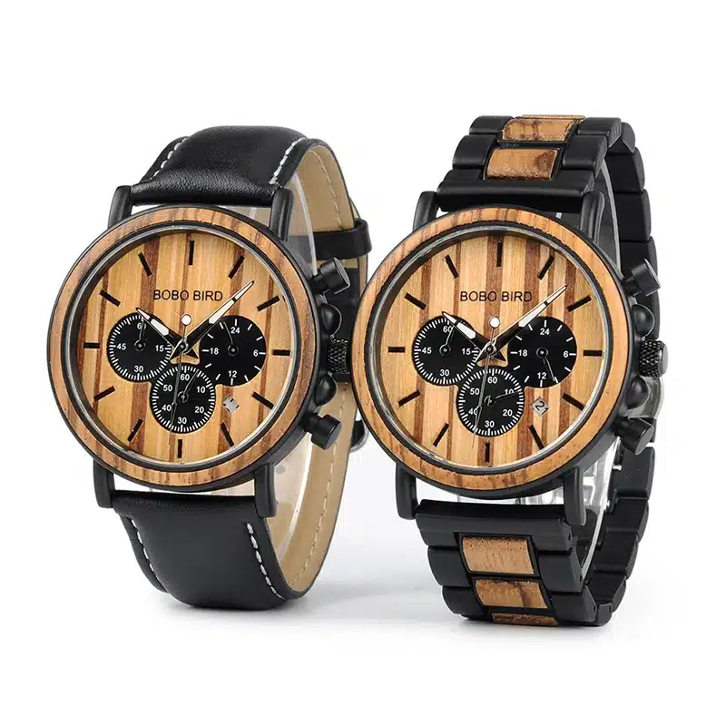 reloj hombre BOBO BIRD Men Watch Wood Watches Women Timepieces Chronograph Military Quartz Wristwatches relogio masculino 14