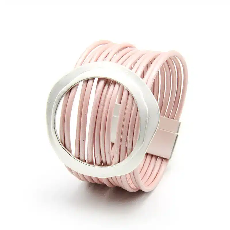 ZG Bracelets Multi-layer Winding Wrap Leather Bracelet Fashion Women Hand Jewelry Summer Accessories for Female in Black color 34