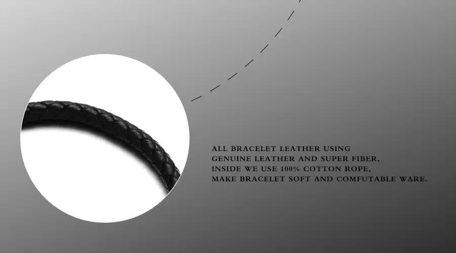REAMOR 316L Stainless Steel Irregular Beads Woman Cuff Bracelets Trendy Red Double Layers Leather Bracelet Bangles Men Jewelry 3