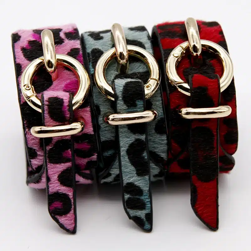 Fashion Punk Leather Bracelet For Women Wristband Charm Cuff Bracelets Leopard Print Bangles Ladies Bangle Bijoux Jewelry 18