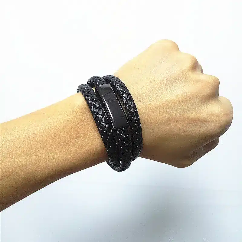 Hot Real Leather Mini Micro USB Bracelet Charger Data Charging Cable Sync Cord For iPhone 6 6s 7Plus Android Type-C Phone Cable 13