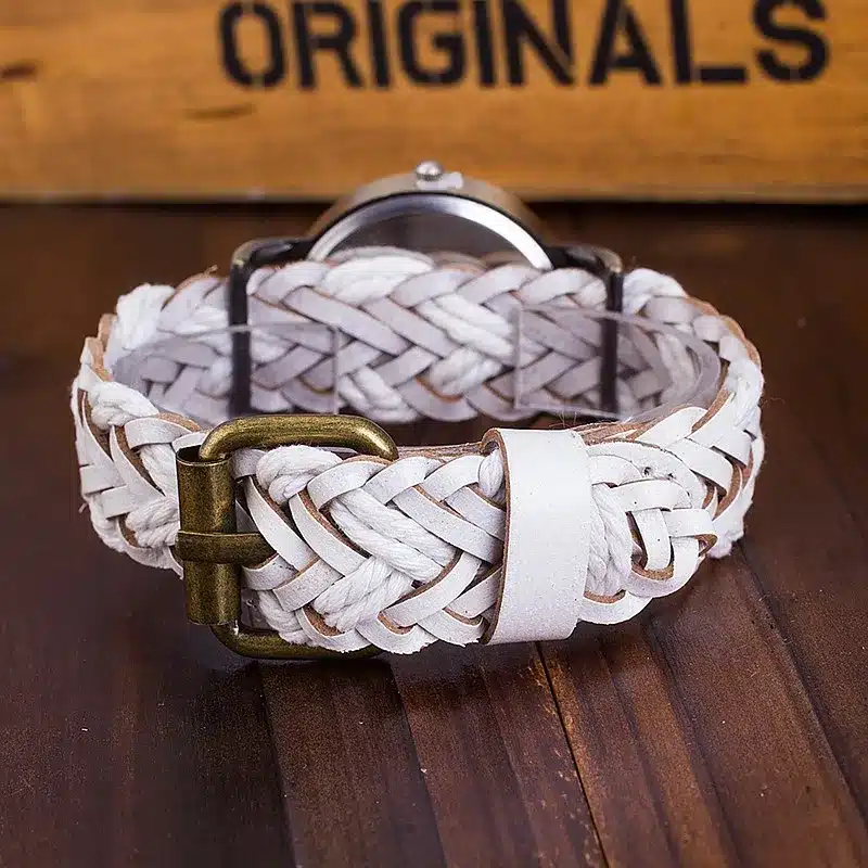 CCQ Women Vintage Quartz Watches Cow Leather Bracelet Watches Braided Women Dress Watches Dropshipping Relogio Feminino 1277 29