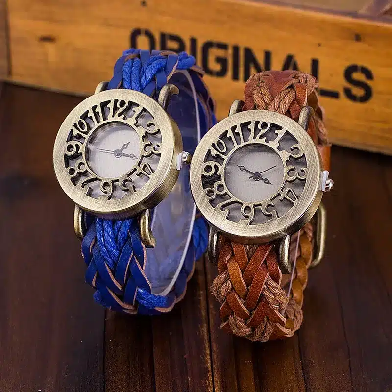 CCQ Women Vintage Quartz Watches Cow Leather Bracelet Watches Braided Women Dress Watches Dropshipping Relogio Feminino 1277 31