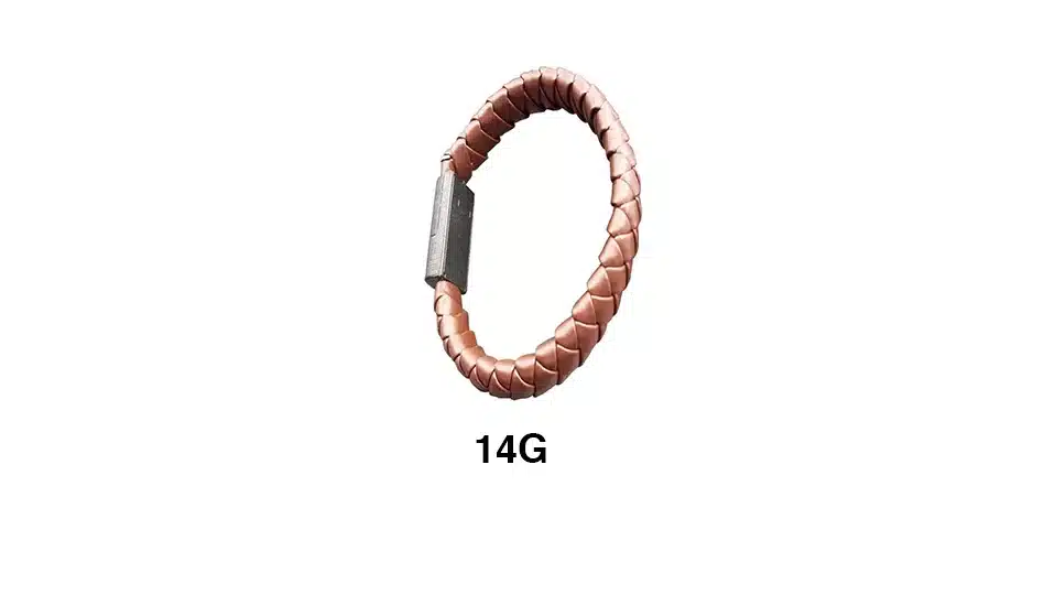 Vapeonly Wearable Braided USB Charging Bracelet Leather Phone Charging Cable Wire Phone Charger for iPhone Type C Android Phones 2