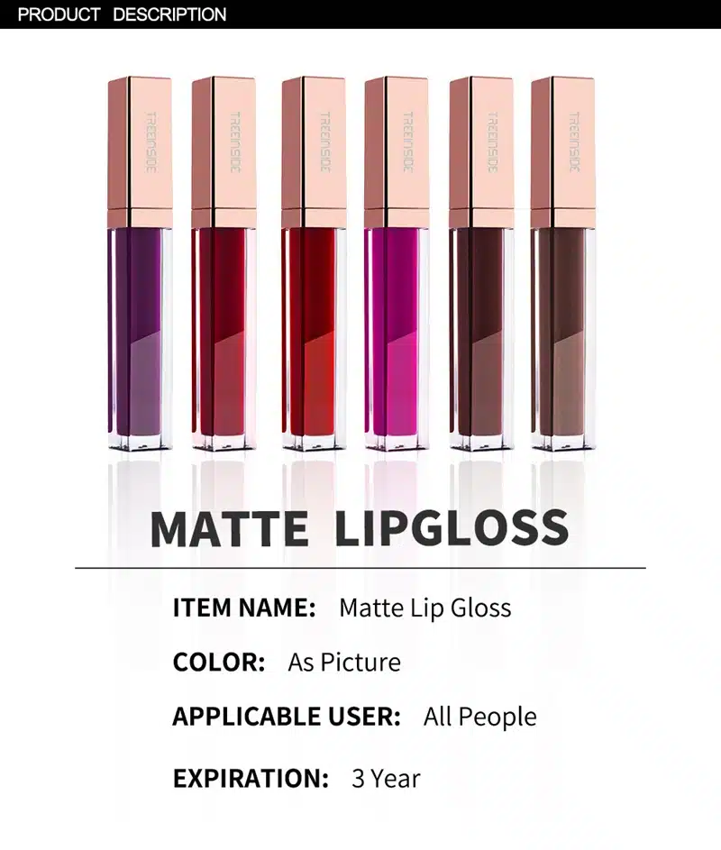 24 Color Make Up Liquid Lipstick Waterproof Mate Red Lip Long Lasting Ultra Matte Lip Gloss Black Blue Nude Lipstick 2