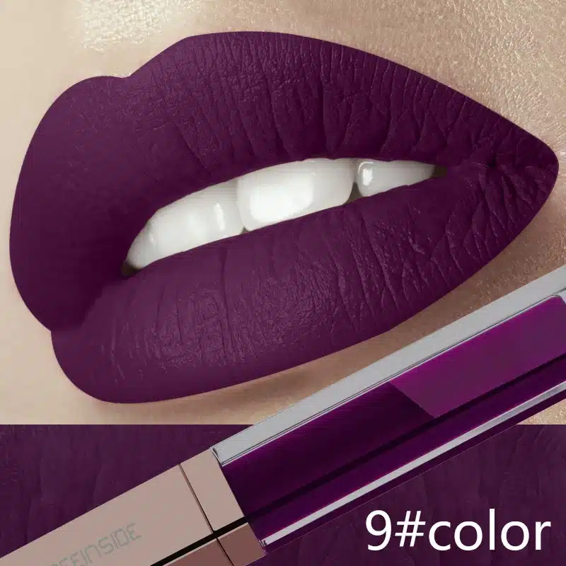 24 Color Make Up Liquid Lipstick Waterproof Mate Red Lip Long Lasting Ultra Matte Lip Gloss Black Blue Nude Lipstick 12