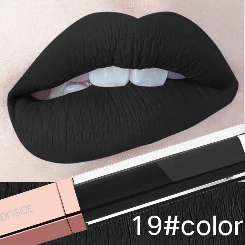 24 Color Make Up Liquid Lipstick Waterproof Mate Red Lip Long Lasting Ultra Matte Lip Gloss Black Blue Nude Lipstick 22