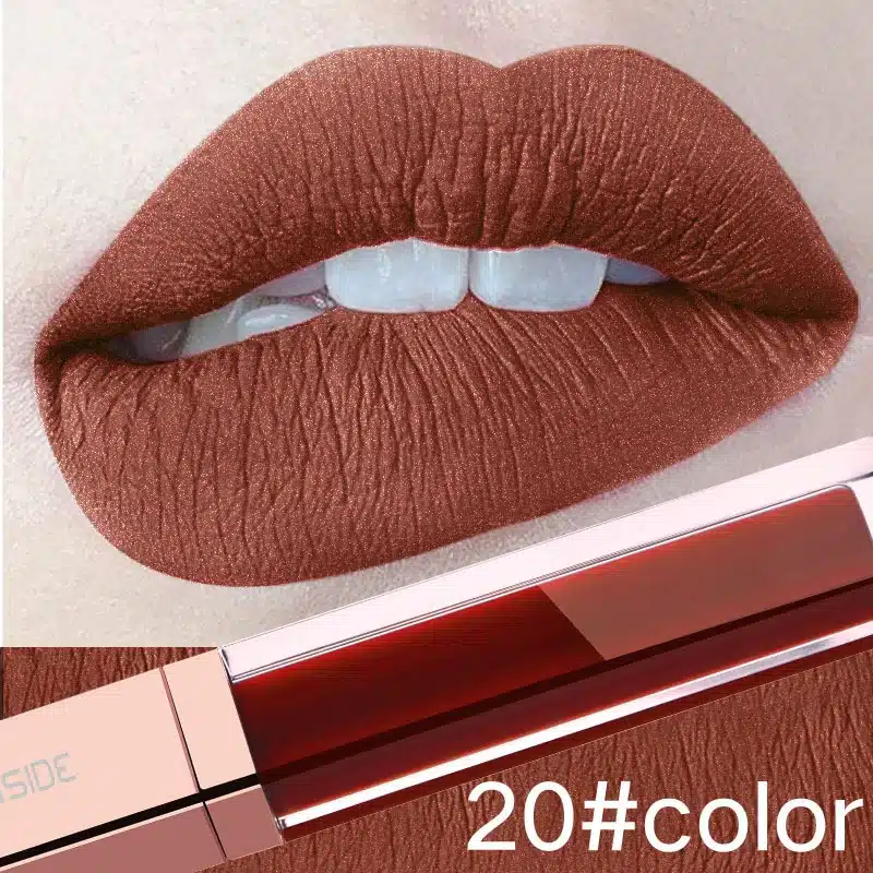 24 Color Make Up Liquid Lipstick Waterproof Mate Red Lip Long Lasting Ultra Matte Lip Gloss Black Blue Nude Lipstick 23