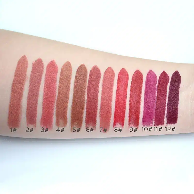 IMAGIC new 12 color lip makeup cream lipstick waterproof lasting light color sexy red lipstick beauty matte eyeliner lipstick 16