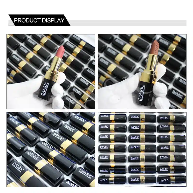IMAGIC new 12 color lip makeup cream lipstick waterproof lasting light color sexy red lipstick beauty matte eyeliner lipstick 27
