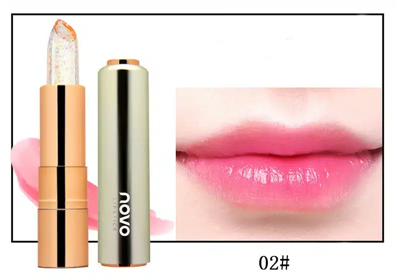 NOVO Brand Jelly lipstick makeup Magic Temperature Changing Color Korean style color tint lip stick lasting waterproof lip balm 25
