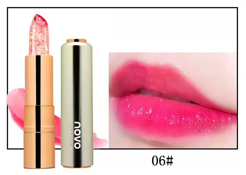NOVO Brand Jelly lipstick makeup Magic Temperature Changing Color Korean style color tint lip stick lasting waterproof lip balm 29