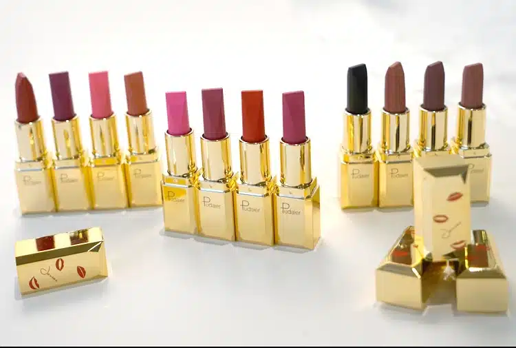 Pudaier Matte Lipstick Waterproof Lip Makeup 26Colors Long Lasting Moisturizer Lip Tint Black Pigment Sexy rouge a levre mat 28