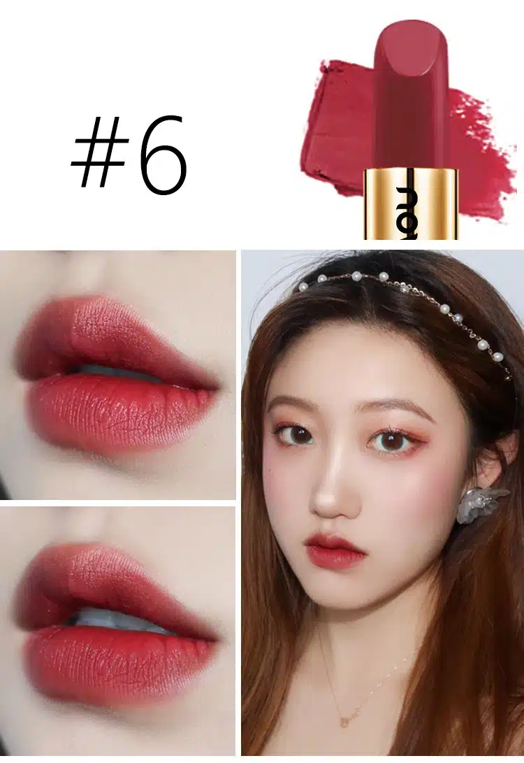 NOVO 2018 Brand matte lipstick Makeup Velvet 6colors Korean Style lip balm Nourishing long lasting Waterproof Smooth Lipstick 13