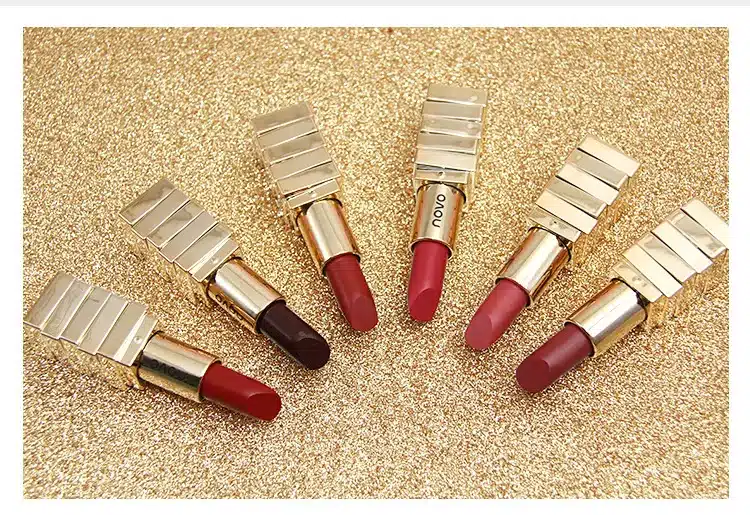 NOVO 2018 Brand matte lipstick Makeup Velvet 6colors Korean Style lip balm Nourishing long lasting Waterproof Smooth Lipstick 19