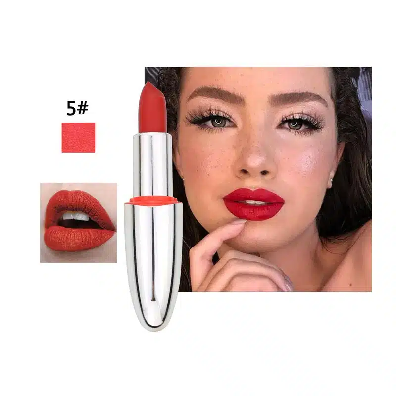 14 Color Matte Lipstick Lips Make Up Waterproof Velvet Lip Stick Shimmer Nude Brown Lips Makeup Matt Long Lasting Lipsticks 5