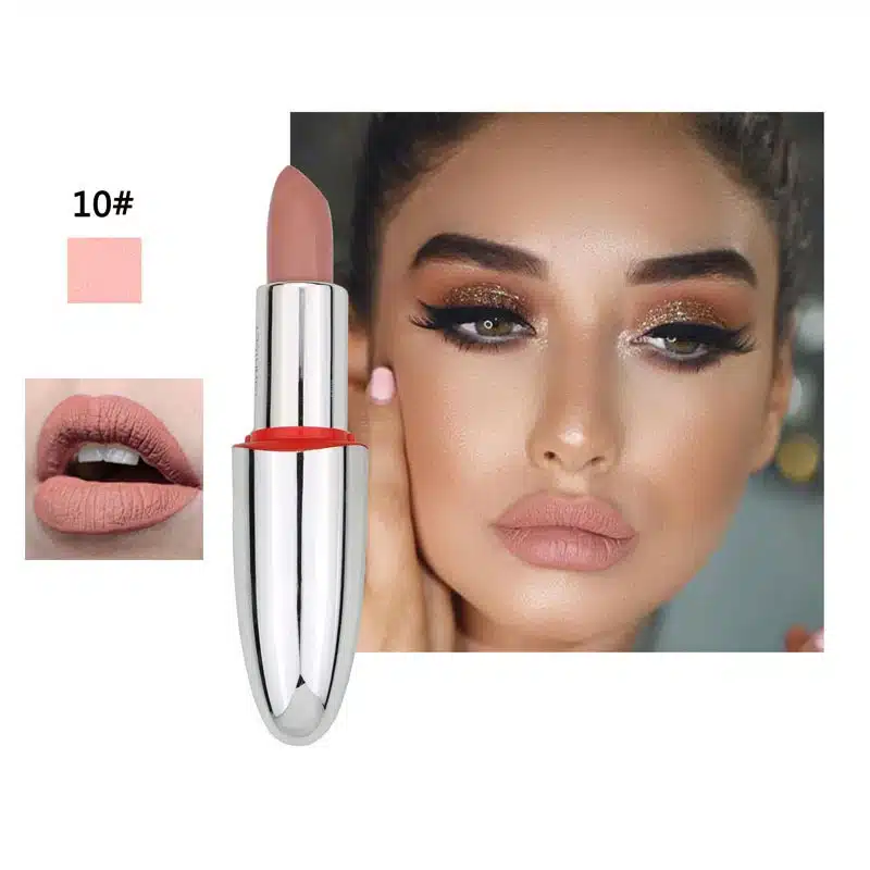14 Color Matte Lipstick Lips Make Up Waterproof Velvet Lip Stick Shimmer Nude Brown Lips Makeup Matt Long Lasting Lipsticks 10