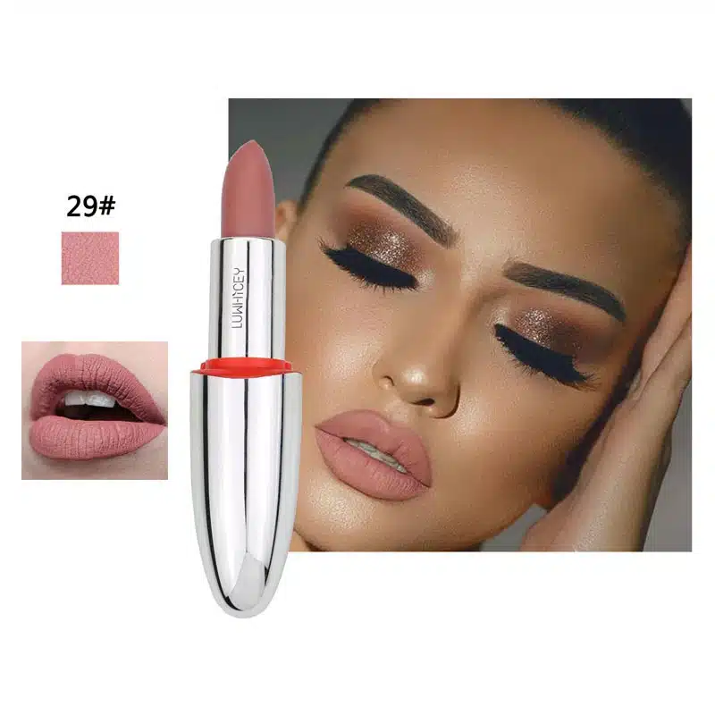 14 Color Matte Lipstick Lips Make Up Waterproof Velvet Lip Stick Shimmer Nude Brown Lips Makeup Matt Long Lasting Lipsticks 13