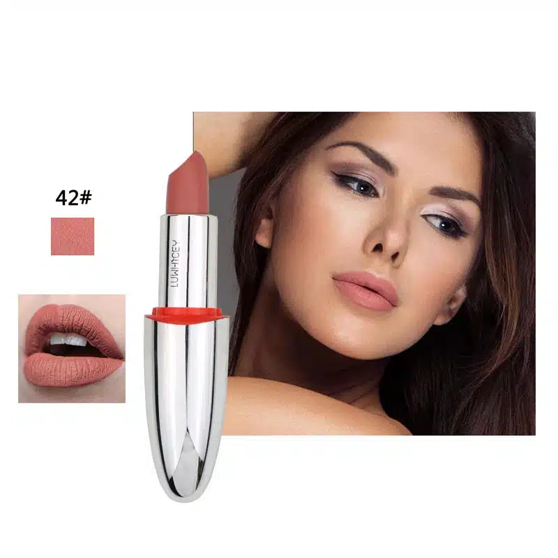 14 Color Matte Lipstick Lips Make Up Waterproof Velvet Lip Stick Shimmer Nude Brown Lips Makeup Matt Long Lasting Lipsticks 14
