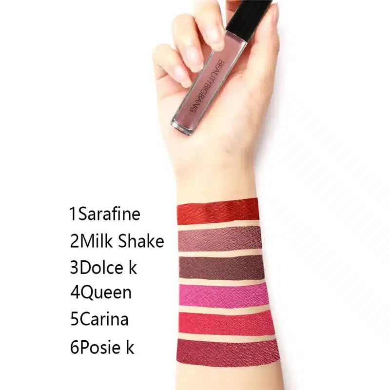 BeautyBigBang Matte Liquid Lipstick Moisturizer Smooth Lip Stick Long Lasting Lip Gloss Cosmetic Fashion Makeup Lipstick 18