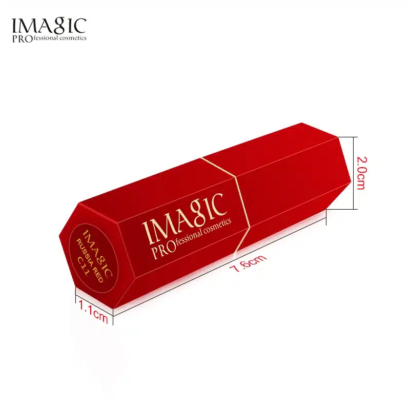 IMAGIC 12 Colors Matte Lipsticks Crystal Column Matte Lipstick Lip Sticks Cosmetic Easy to Wear Lipstick Matte Batom 21