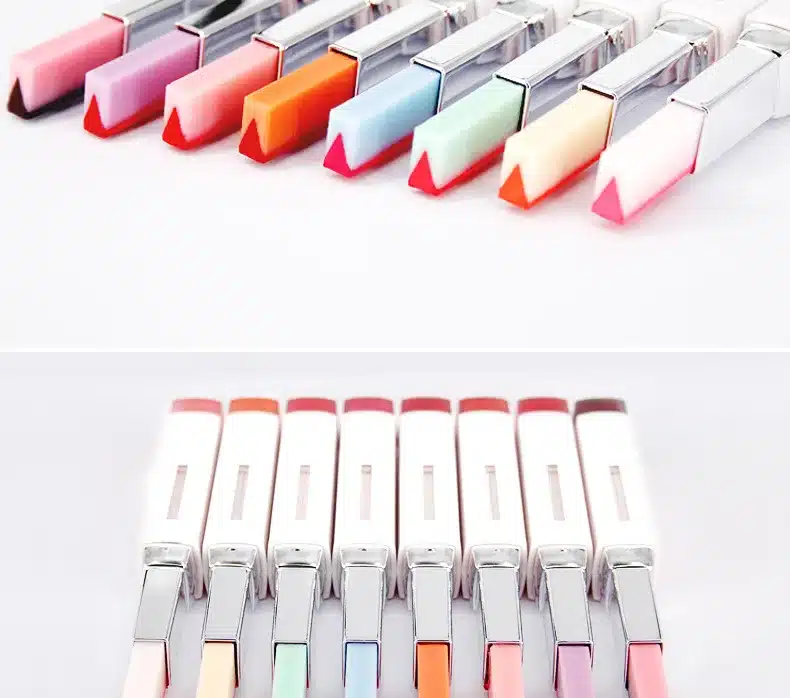 1pcs LIPHOP 8 Colors Lip Gloss Makeup Double Colors Lipstick Moisturizing Gradient Lipsticks Lips Cosmetic Fashion Lip Blam 18