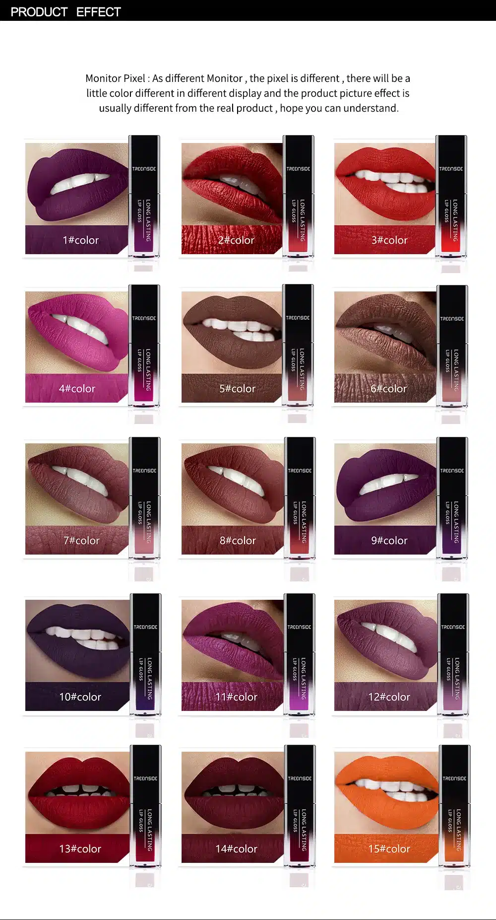 24 Color Liquid Lipstick Waterproof Makeup Long Lasting Mate Make Up Nude Lip Gloss Red Purple Blue Black Ultra Matte Lipstick 3