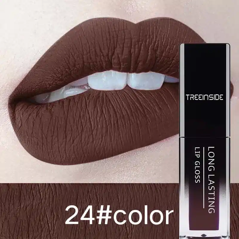 24 Color Liquid Lipstick Waterproof Makeup Long Lasting Mate Make Up Nude Lip Gloss Red Purple Blue Black Ultra Matte Lipstick 30