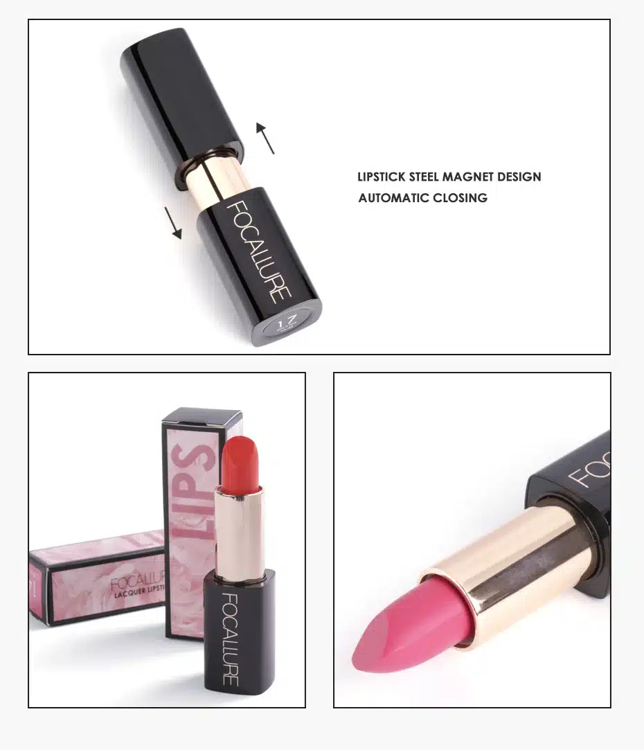 FOCALLURE High Quality Cream Lipstick Soft Long Lasting Pigmented Tint Sexy Red Lip Stick Beauty Matte But not Dry Lip Make up 8