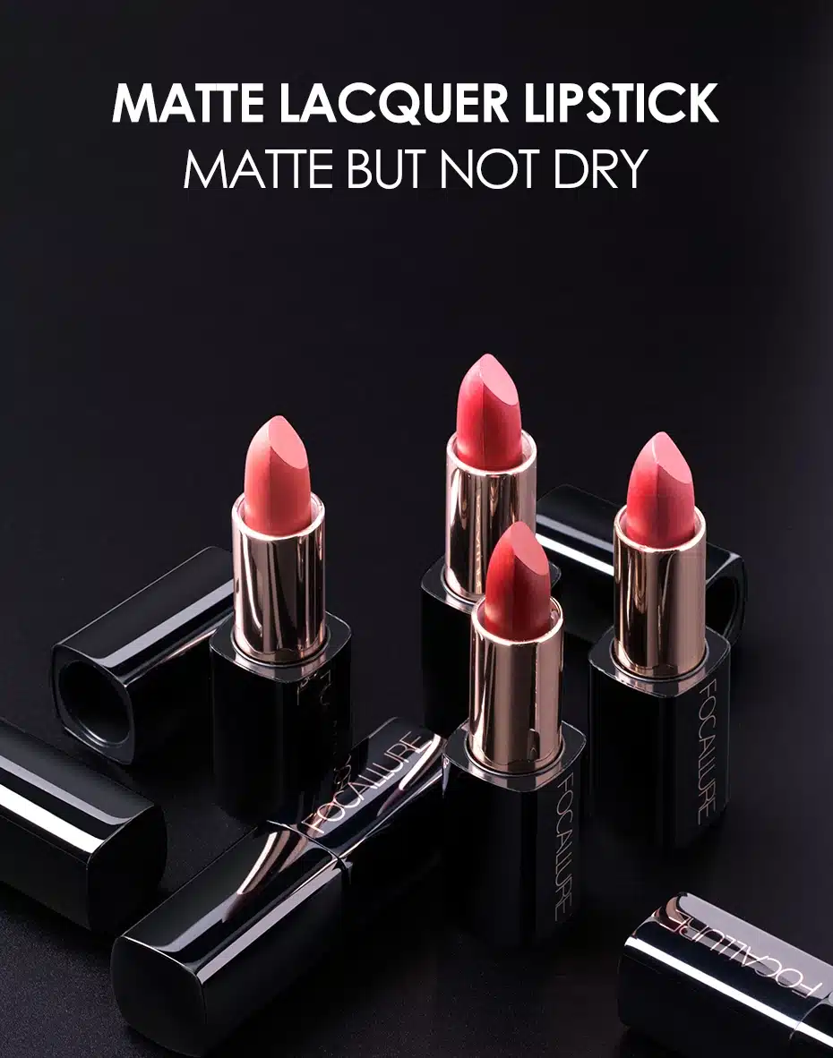 FOCALLURE High Quality Cream Lipstick Soft Long Lasting Pigmented Tint Sexy Red Lip Stick Beauty Matte But not Dry Lip Make up 1