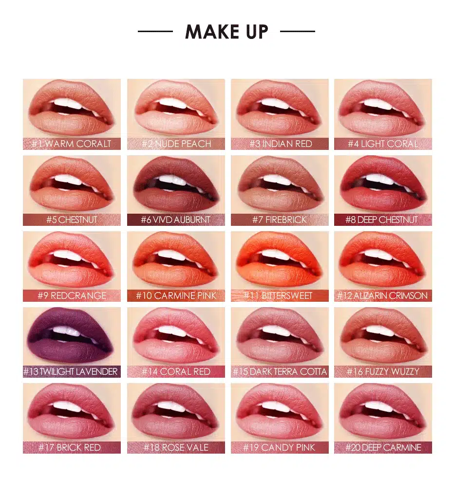 FOCALLURE Moisturizer Matte Lipstick 20 Colors High Quality Red Lip Sticks Easy to Wear Long-lasting Make up 4