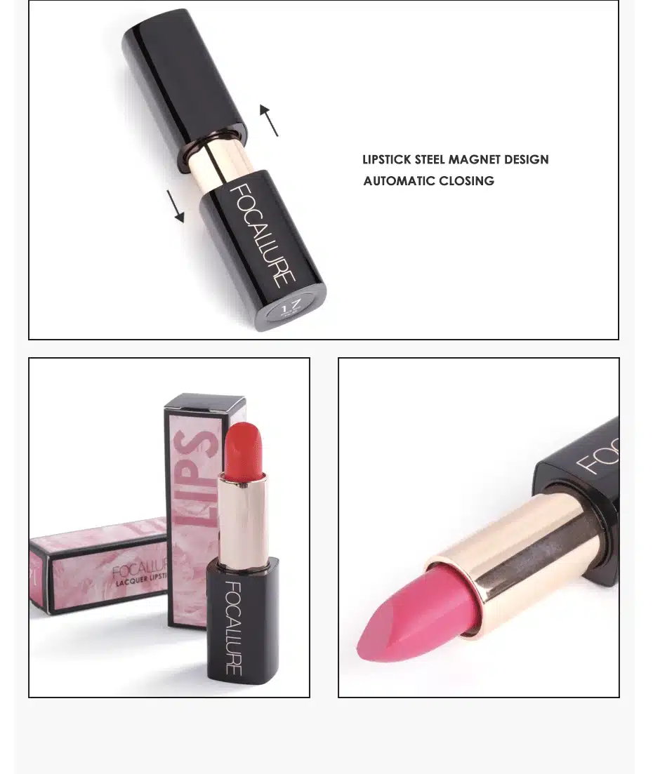 FOCALLURE Moisturizer Matte Lipstick 20 Colors High Quality Red Lip Sticks Easy to Wear Long-lasting Make up 8