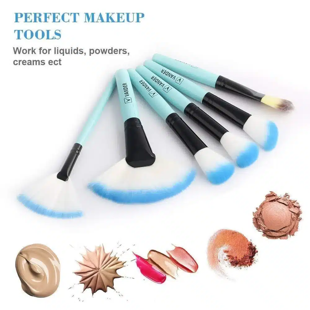 VANDER 32Pcs Set Professional Makeup Brush Foundation Eye Shadows Lipsticks Powder Make Up Brushes Tools w/ Bag pincel maquiagem 16