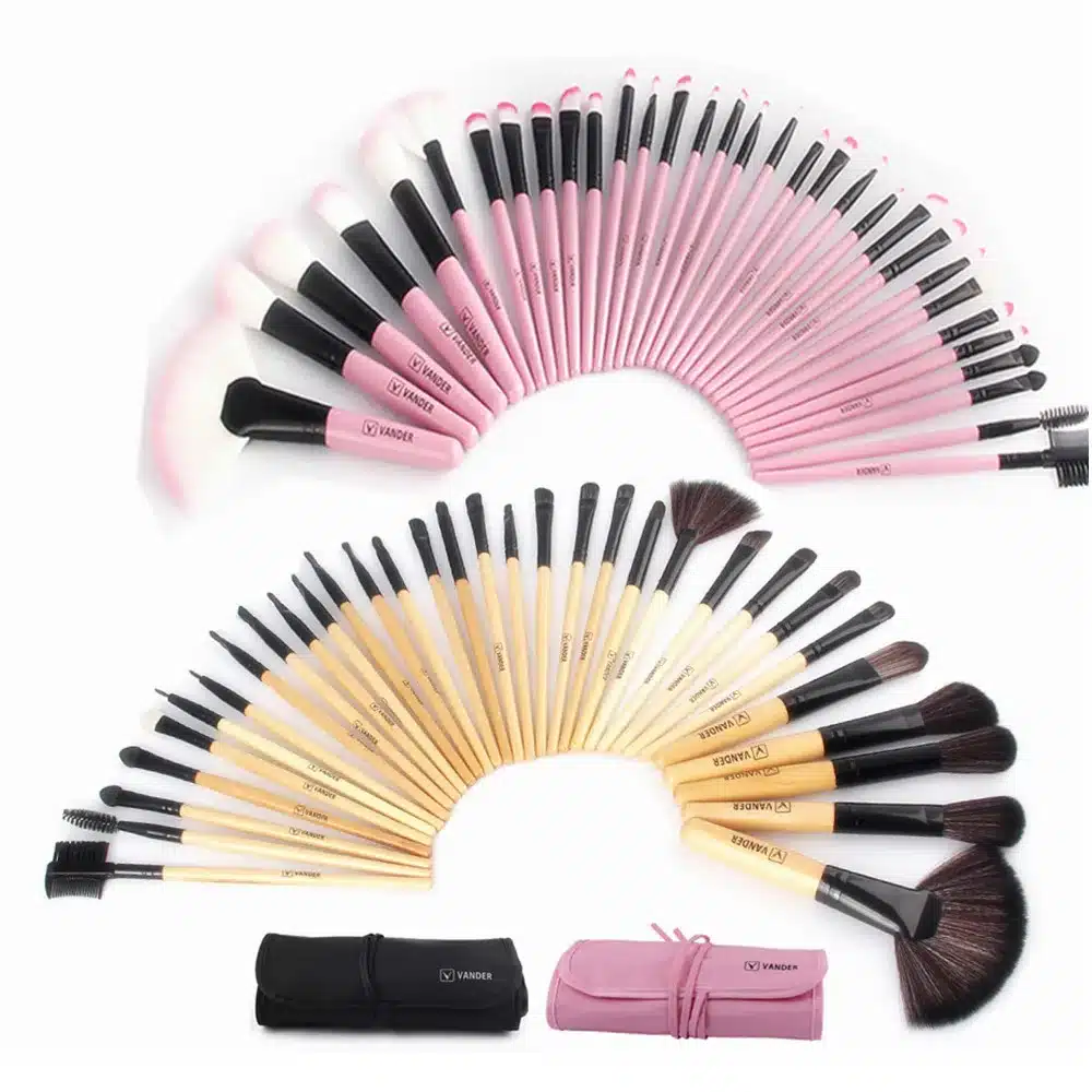 VANDER 32Pcs Set Professional Makeup Brush Foundation Eye Shadows Lipsticks Powder Make Up Brushes Tools w/ Bag pincel maquiagem 19