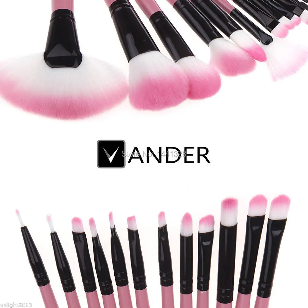 VANDER 32Pcs Set Professional Makeup Brush Foundation Eye Shadows Lipsticks Powder Make Up Brushes Tools w/ Bag pincel maquiagem 32