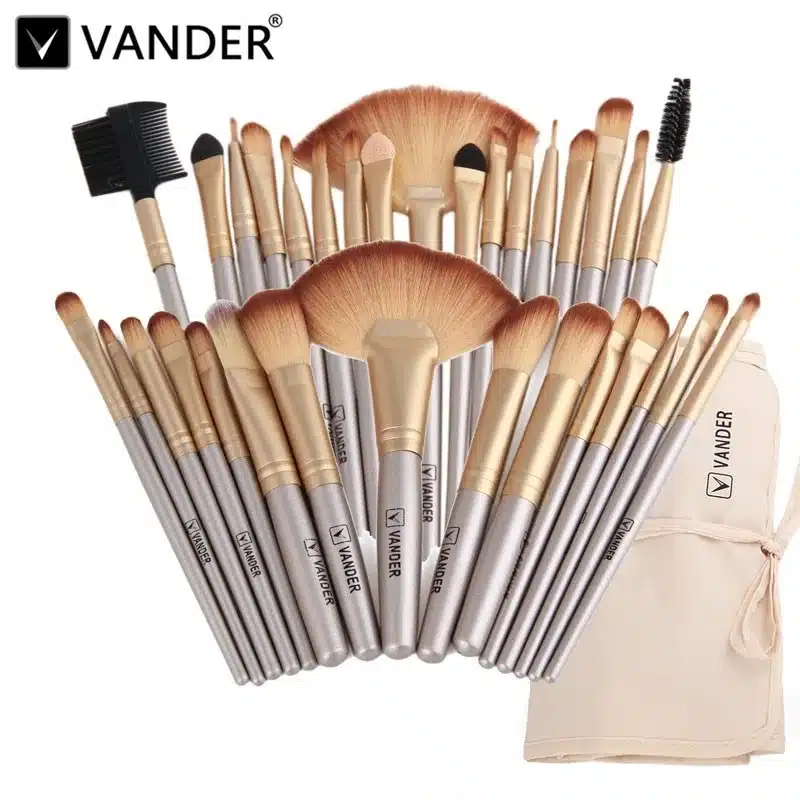 VANDER 32Pcs Set Professional Makeup Brush Foundation Eye Shadows Lipsticks Powder Make Up Brushes Tools w/ Bag pincel maquiagem 33