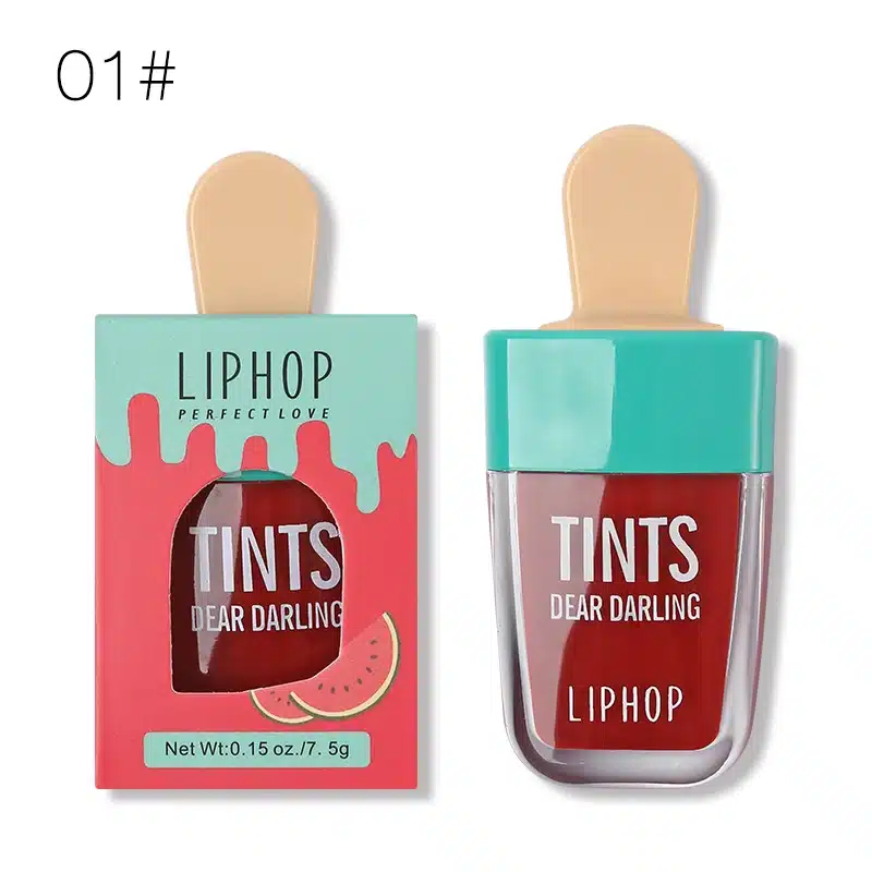 LIPHOP ICE CREAM Long-Lasting Lip Tint 5 Colors Liquid Lipstick Batom Rouge A Levres Labial Matte Lip Gloss Sexy Tattoo Cosmetic 6