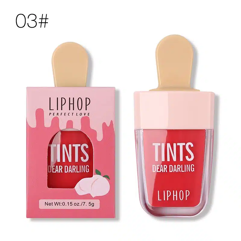 LIPHOP ICE CREAM Long-Lasting Lip Tint 5 Colors Liquid Lipstick Batom Rouge A Levres Labial Matte Lip Gloss Sexy Tattoo Cosmetic 8