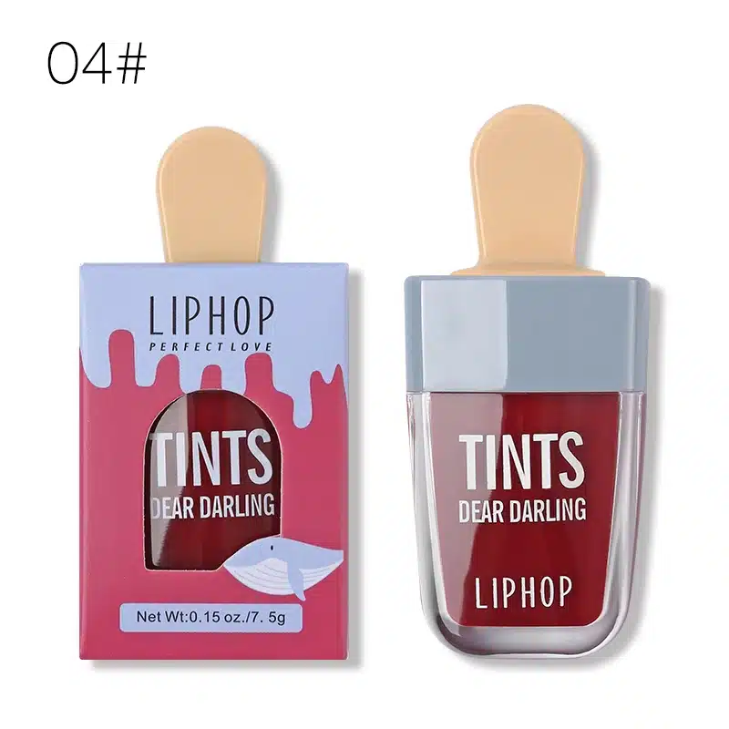 LIPHOP ICE CREAM Long-Lasting Lip Tint 5 Colors Liquid Lipstick Batom Rouge A Levres Labial Matte Lip Gloss Sexy Tattoo Cosmetic 9