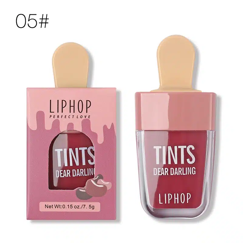 LIPHOP ICE CREAM Long-Lasting Lip Tint 5 Colors Liquid Lipstick Batom Rouge A Levres Labial Matte Lip Gloss Sexy Tattoo Cosmetic 10