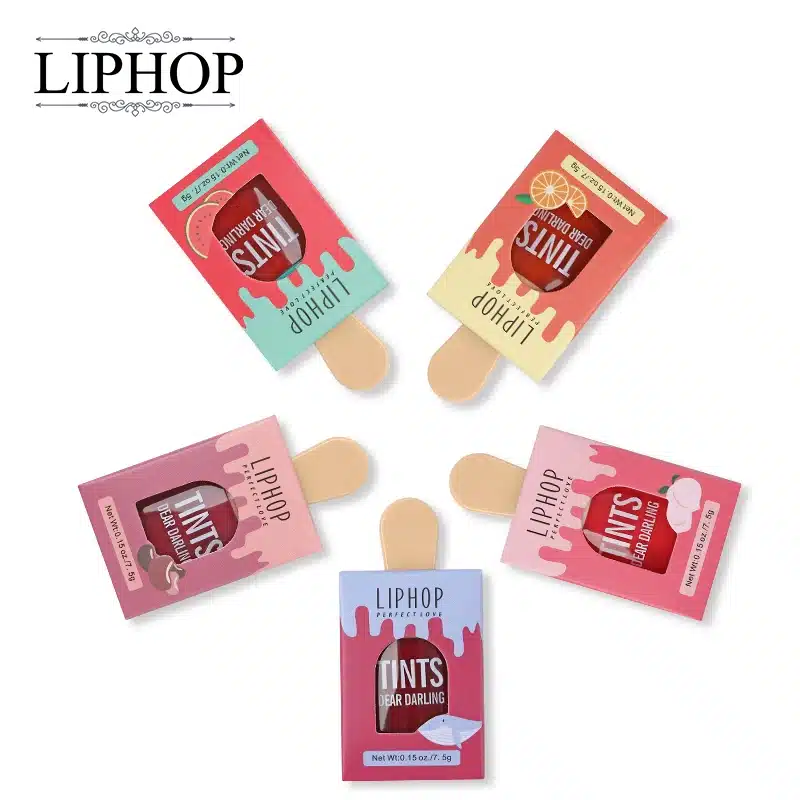 LIPHOP ICE CREAM Long-Lasting Lip Tint 5 Colors Liquid Lipstick Batom Rouge A Levres Labial Matte Lip Gloss Sexy Tattoo Cosmetic 13