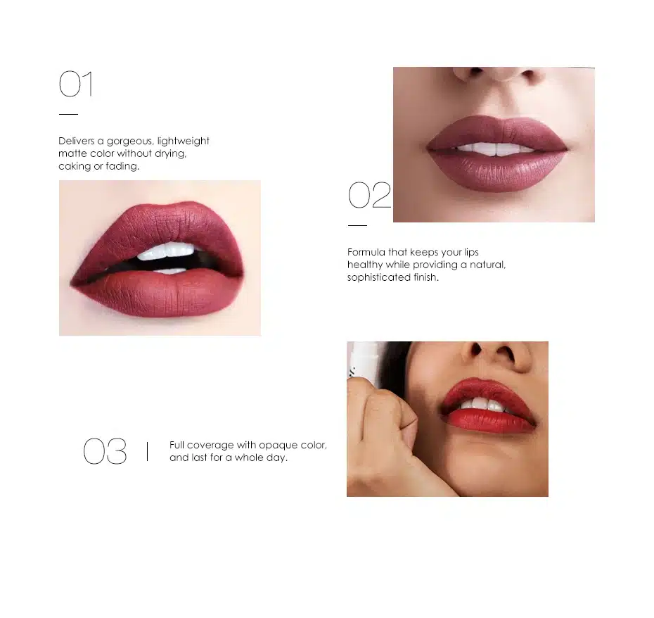 FOCALLURE Waterproof Long-lasting Red Velvet Nude Tattoo Matte True Brown Color Pencil Lipstick Crayon Lot Makeup Set 7