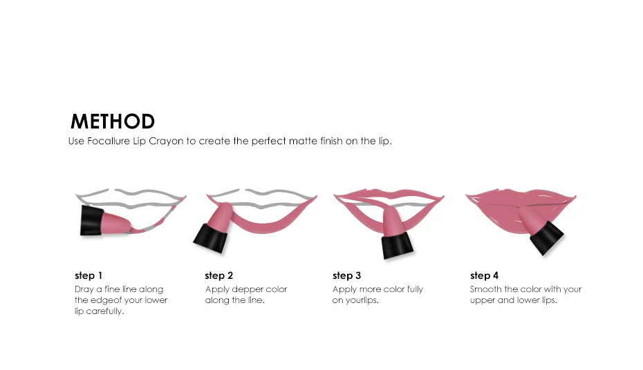 FOCALLURE Waterproof Long-lasting Red Velvet Nude Tattoo Matte True Brown Color Pencil Lipstick Crayon Lot Makeup Set 9