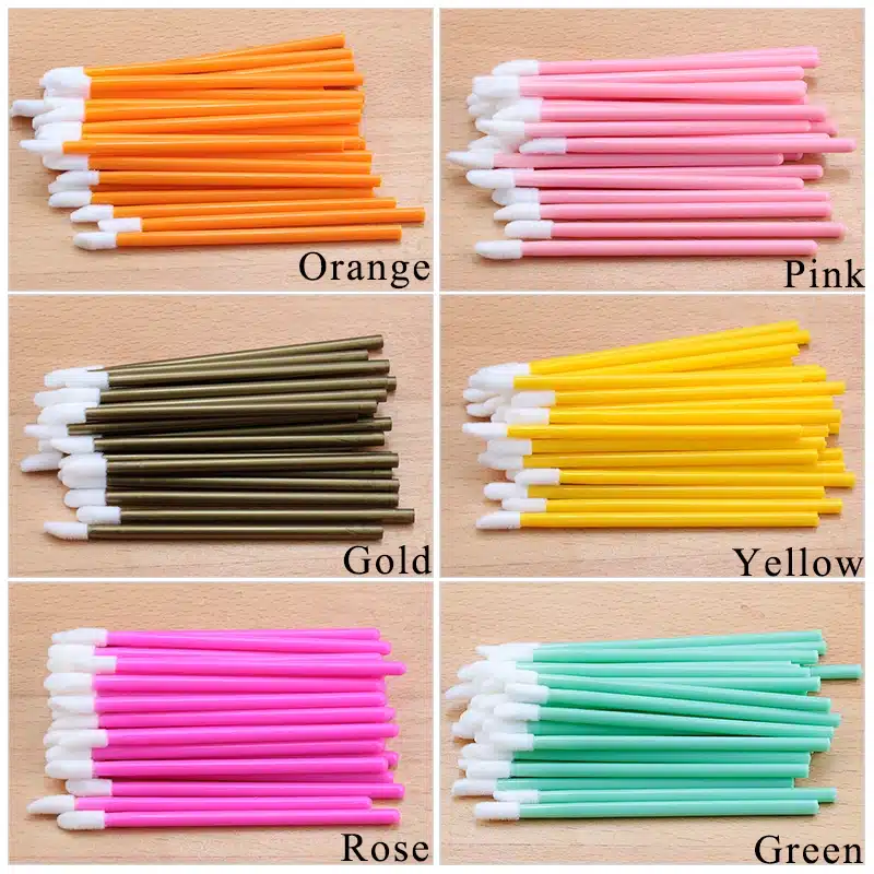 50pcs Disposable Lip Gloss Applicators Lipstick Wands Applicator Make Up Brushes Set Lip Brush makeup brushes pincel maquiagem 1